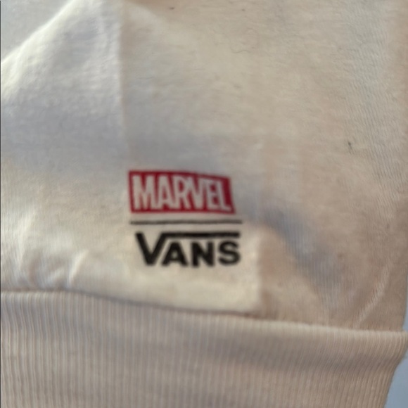 Vans x Marvel White Long Sleeve Tee Classic Crew - Picture 2 of 6